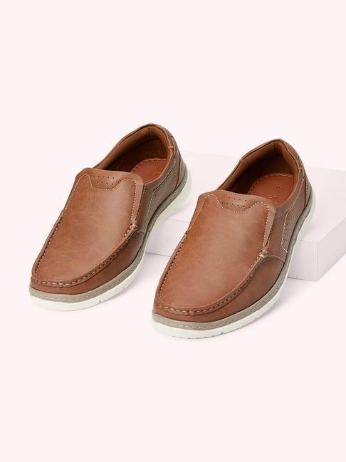 byford by pantaloons men's tan casual loafers