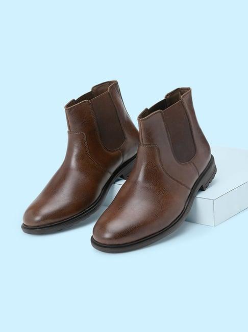 byford by pantaloons men's brown chelsea boots