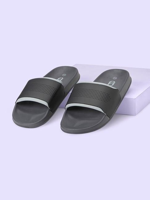 ajile by pantaloons men's grey slides