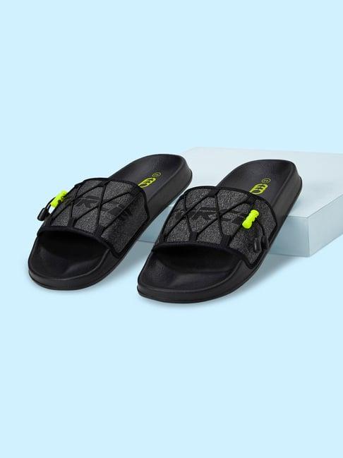 ajile by pantaloons men's black slides