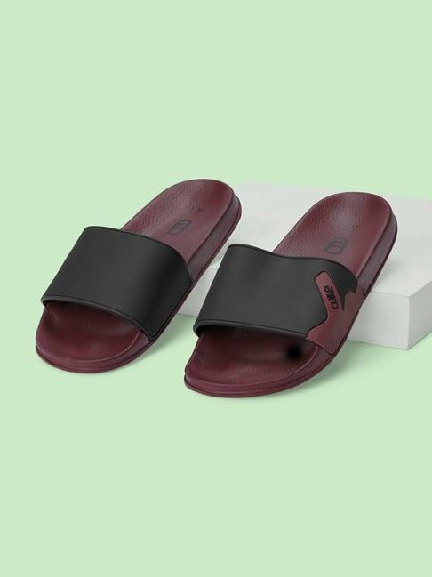 ajile by pantaloons men's black slides