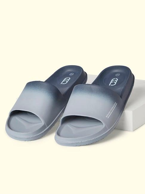 ajile by pantaloons men's grey slides