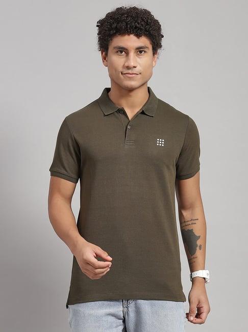 rock.it olive smart fit polo t-shirt