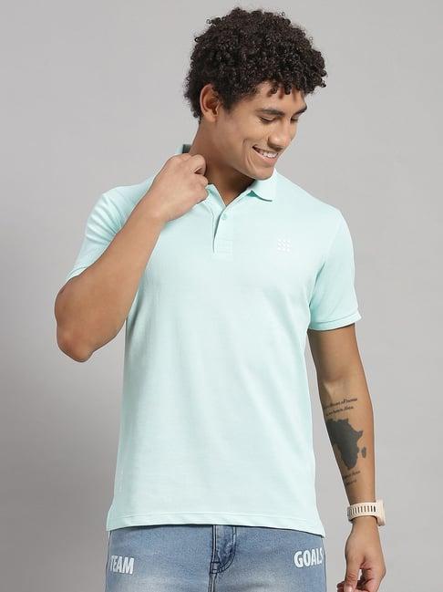 rock.it sea blue smart fit polo t-shirt