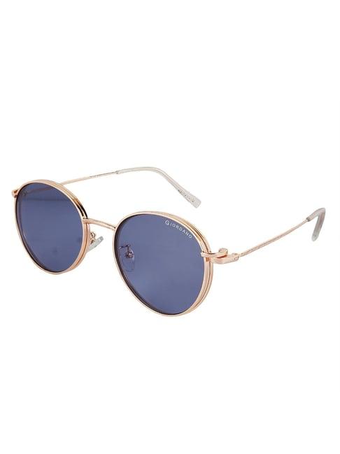 giordano blue round unisex sunglasses