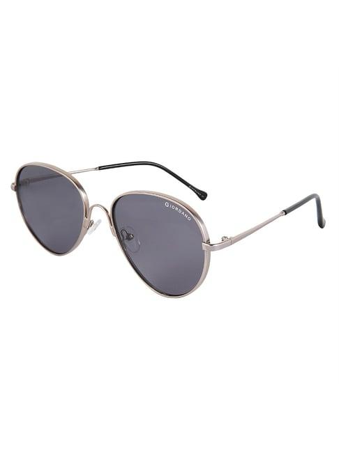 giordano grey oval unisex sunglasses