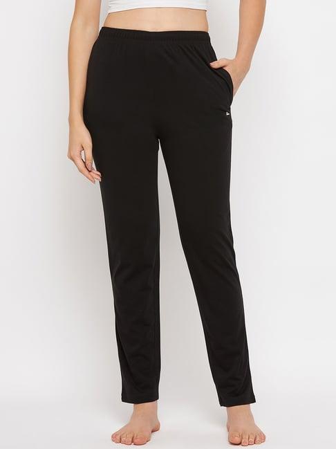 okane black mid rise lounge pants