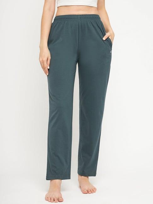 okane green mid rise lounge pants