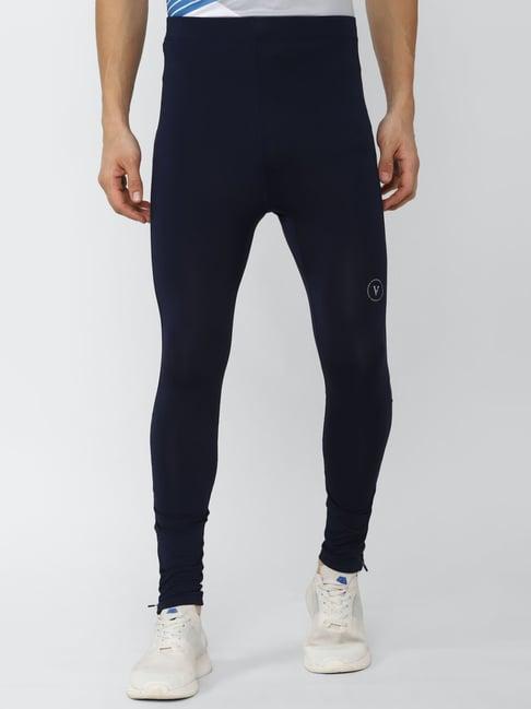 van heusen flex navy skinny fit sports tights