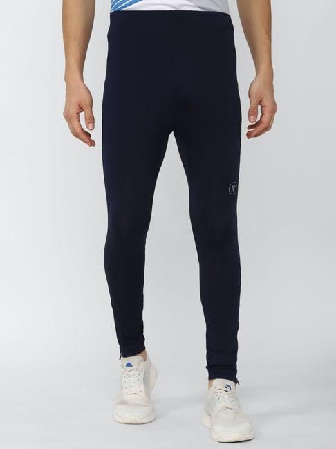 van heusen flex navy skinny fit sports tights