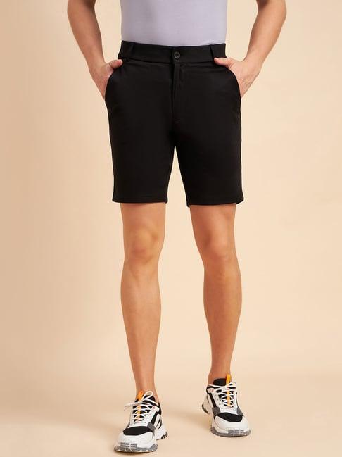 sweet dreams black cotton regular fit shorts