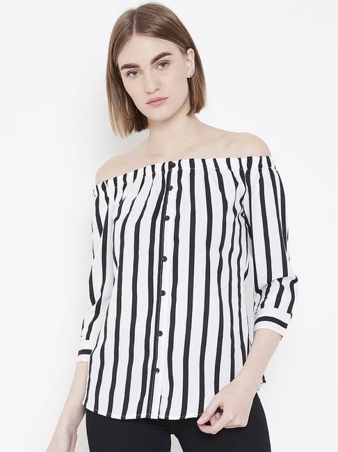 deewa white striped top