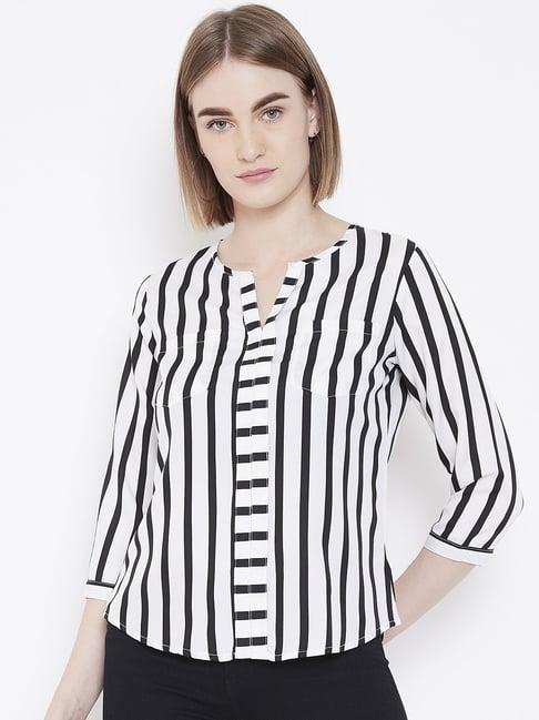 deewa white striped top