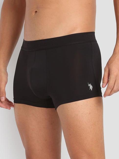 u.s. polo assn. black regular fit trunks