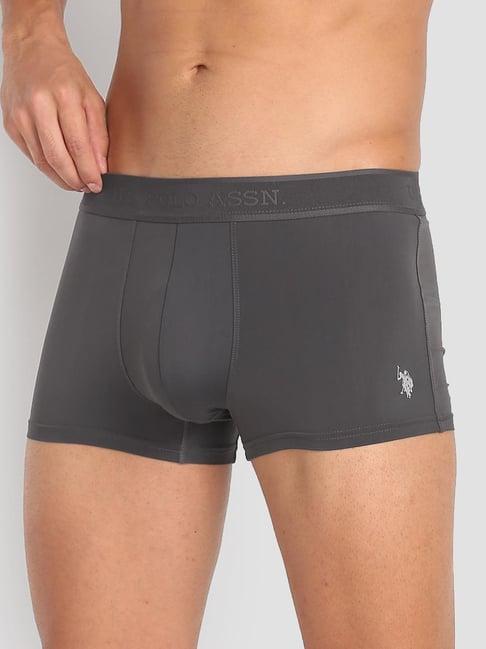 u.s. polo assn. grey regular fit trunks