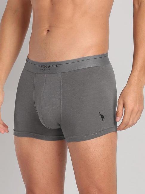 u.s. polo assn. grey regular fit trunks