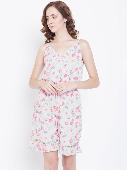 dodo & moa white printed jumpsuit