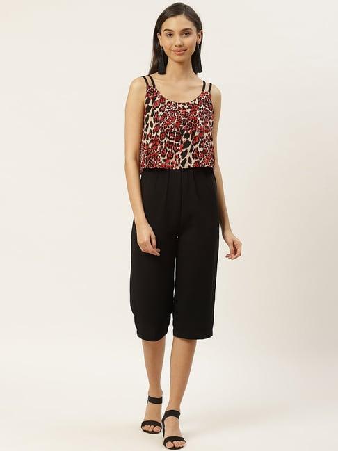 dodo & moa black printed jumpsuit