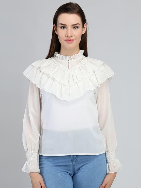 dodo & moa white regular fit top