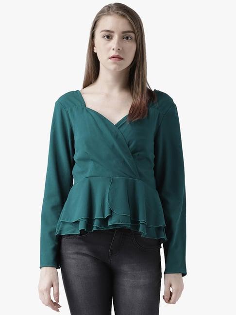 dodo & moa green regular fit top