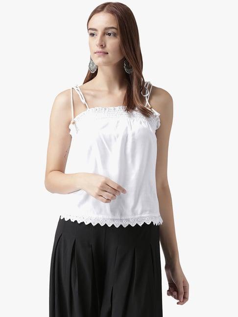 dodo & moa white regular fit top