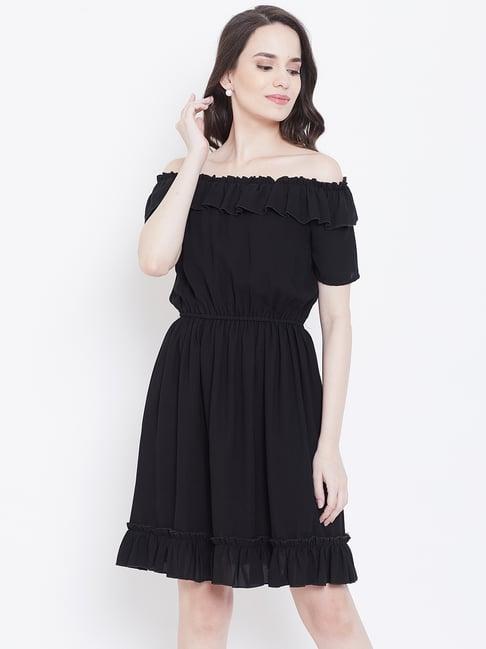 dodo & moa black a-line dress