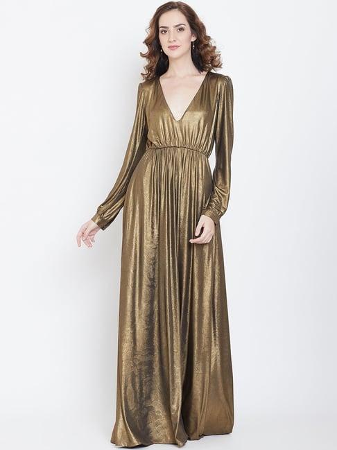 dodo & moa golden maxi dress