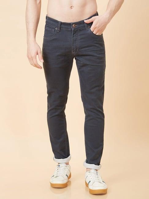 globus grey slim fit lightly washed jeans