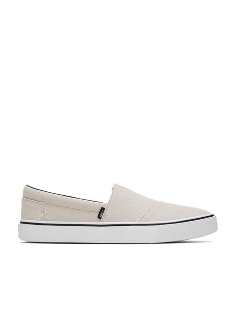 toms men's fenix vegan off white loafers