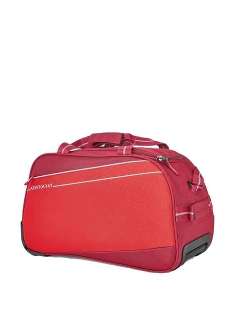 aristocrat delta red small duffle trolley bag