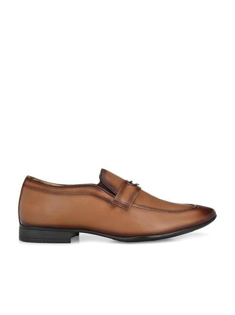 hitz men's tan formal loafers