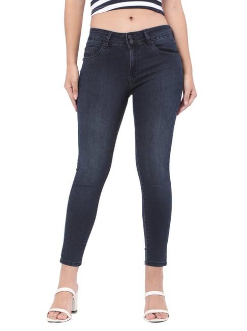 recap blue mid rise jeans