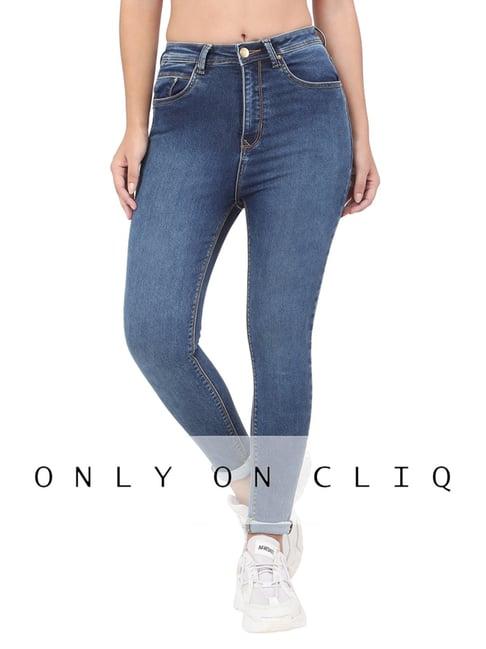 recap blue mid rise jeans