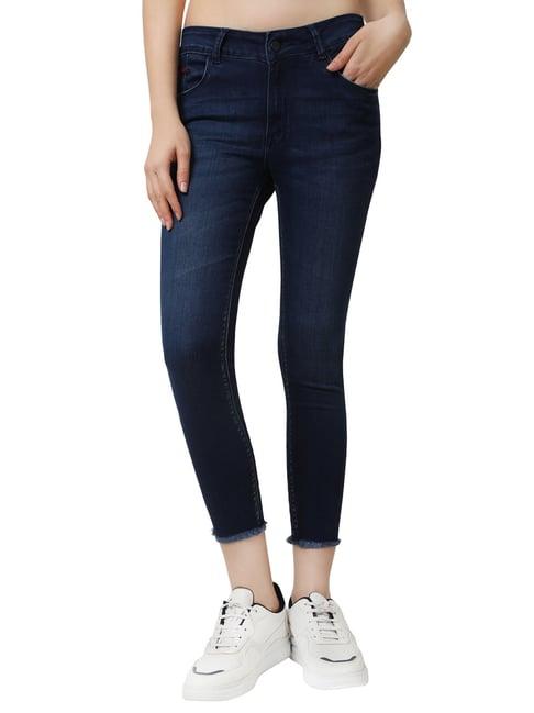 recap blue mid rise jeans