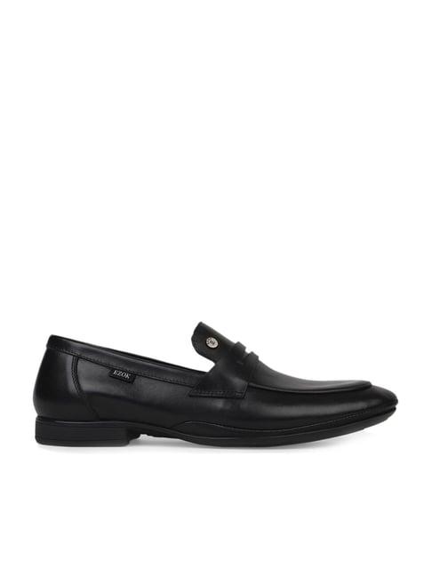 ezok men's black formal loafers