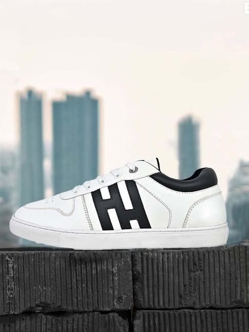 allen cooper men's white casual sneakers