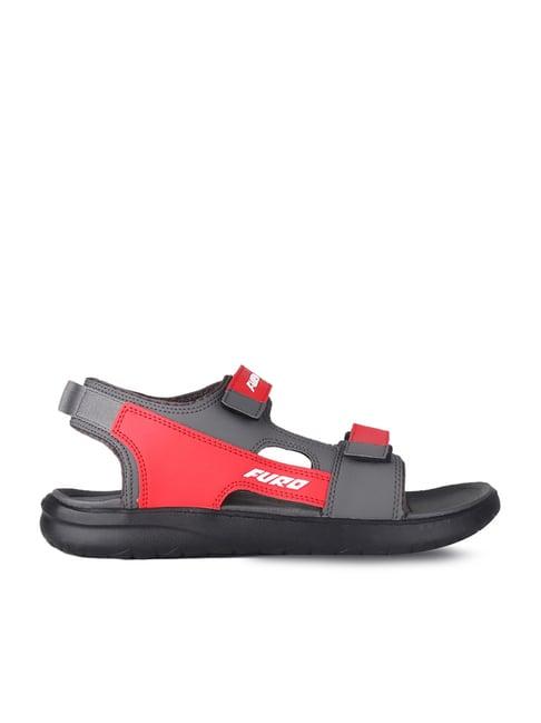 furo by red chief men's grey floater sandals