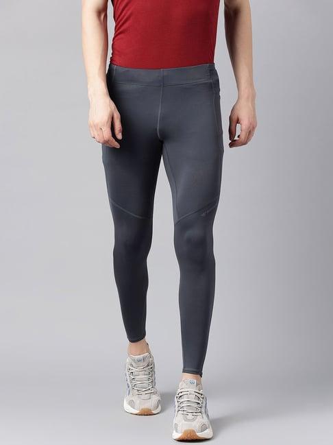 woods grey regular fit sports tights