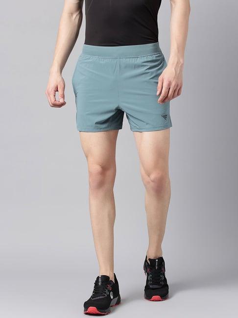 woods sage green regular fit sports shorts