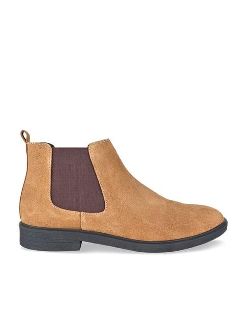 regal men's camel chelsea boots