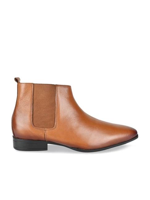 regal men's tan chelsea boots