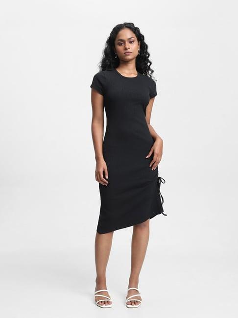 nuon by westside plain black dress