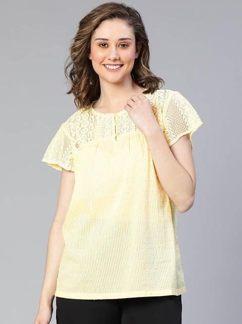 oxolloxo yellow cotton top