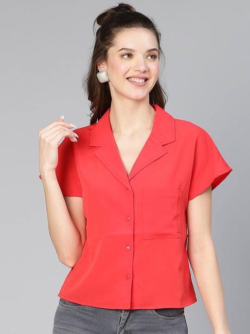 oxolloxo red regular fit shirt