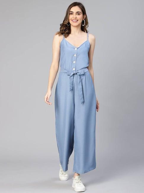 oxolloxo blue maxi jumpsuit