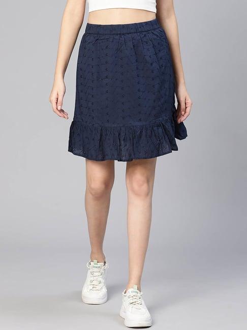 oxolloxo blue above knee skirt