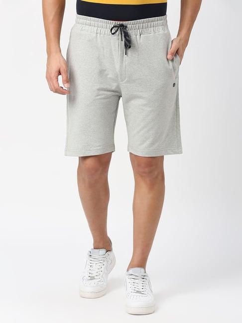 dragon hill grey melange relaxed fit shorts