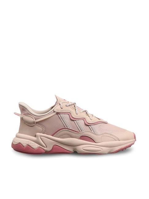 adidas originals women's ozweego beige running shoes