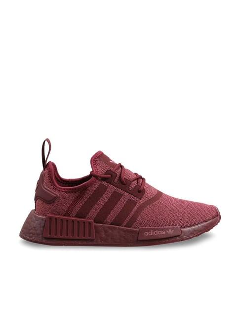 adidas originals women's nmd maroon running shoes