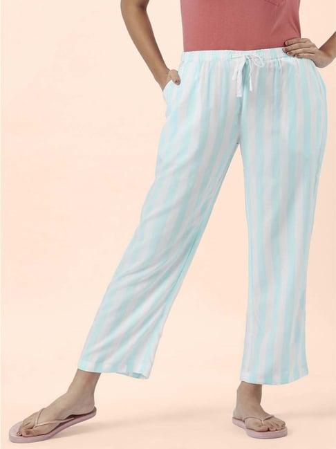 dreamz by pantaloons blue striped pyjamas